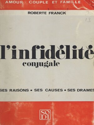 cover image of L'infidélité conjugale